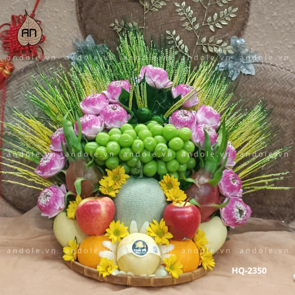 Mâm Hoa Quả Size 35cm - Mẫu 67