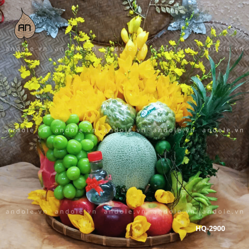 Mâm Hoa Quả Size 40cm - Mẫu 51