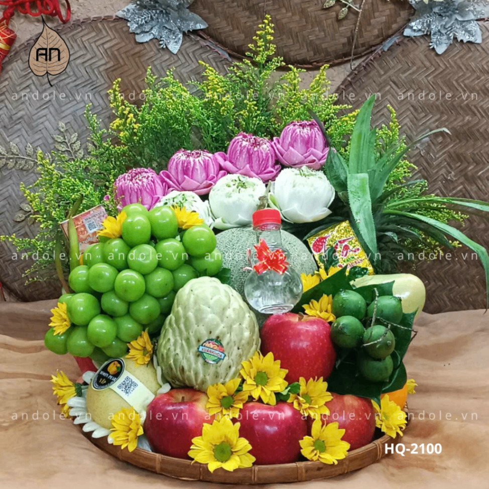 Mâm Hoa Quả Size 40cm - Mẫu 49