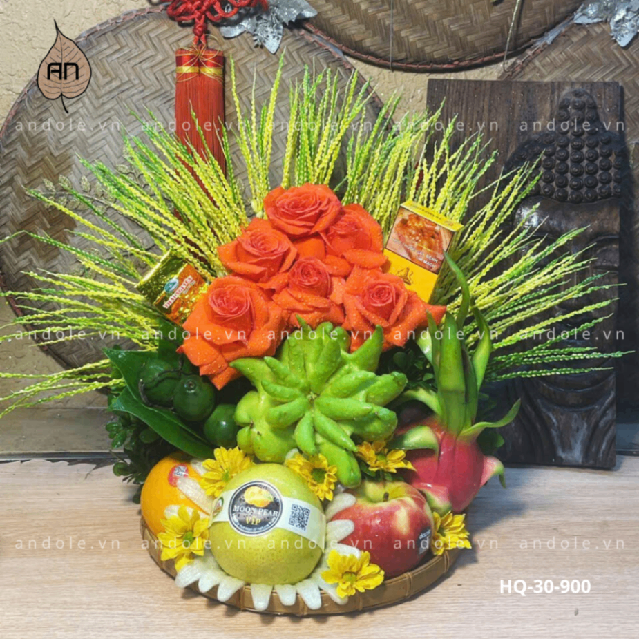 Mẹt Hoa Quả Size 30cm - Mẫu 98
