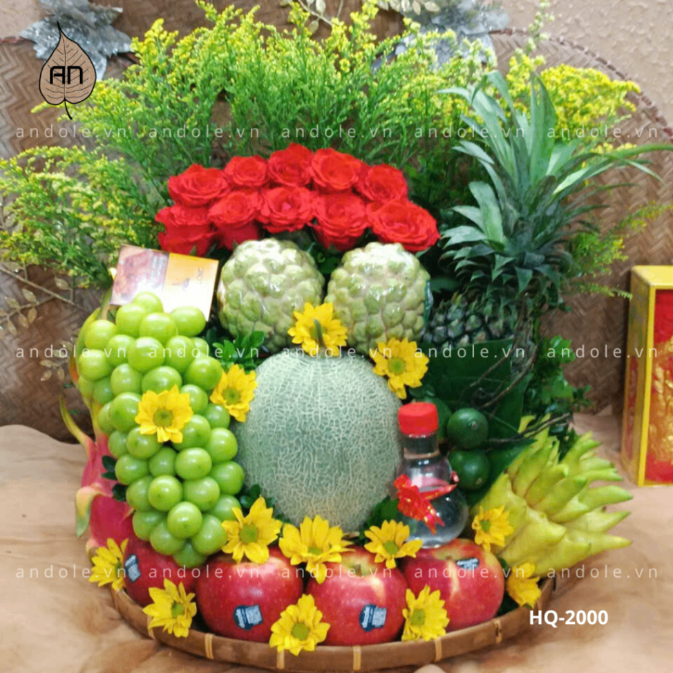 Mâm Hoa Quả Size 40cm - Mẫu 56