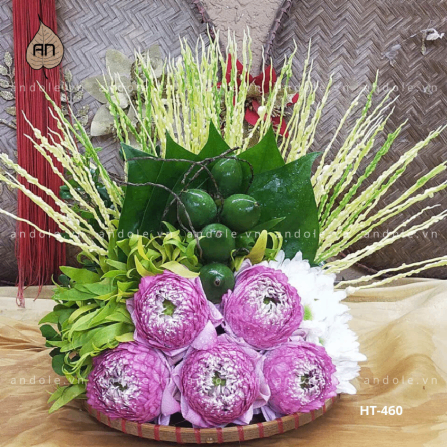 Mẹt Hoa Trầu Size 20cm Mẫu 28
