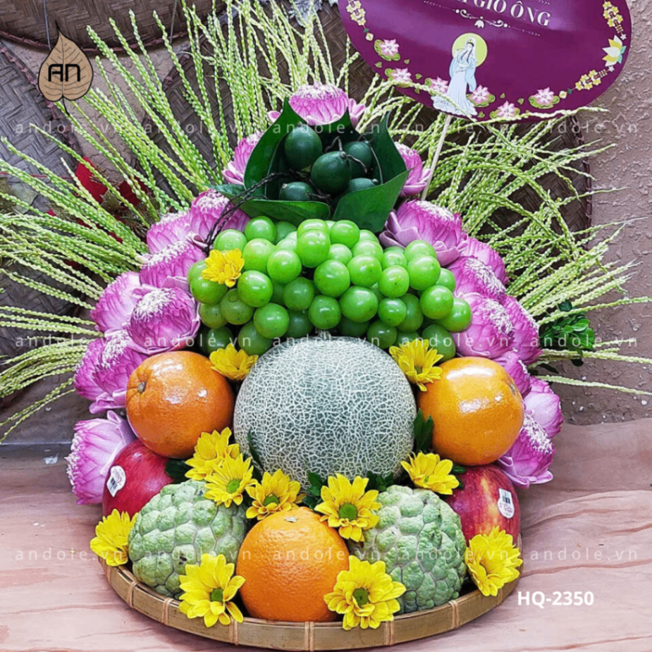 Mâm Hoa Quả Size 35cm - Mẫu 70