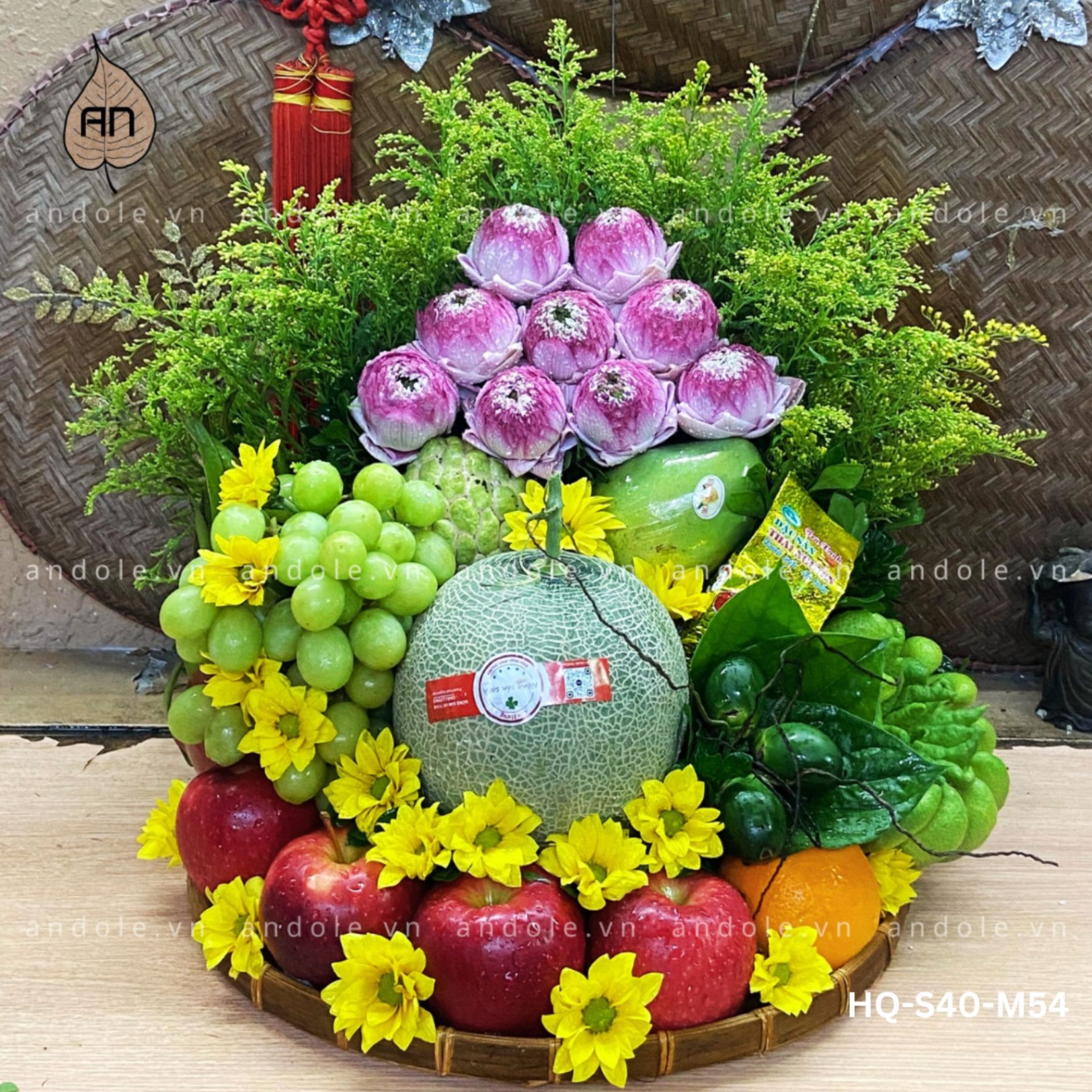 Mâm Hoa Quả Size 40cm - Mẫu 54