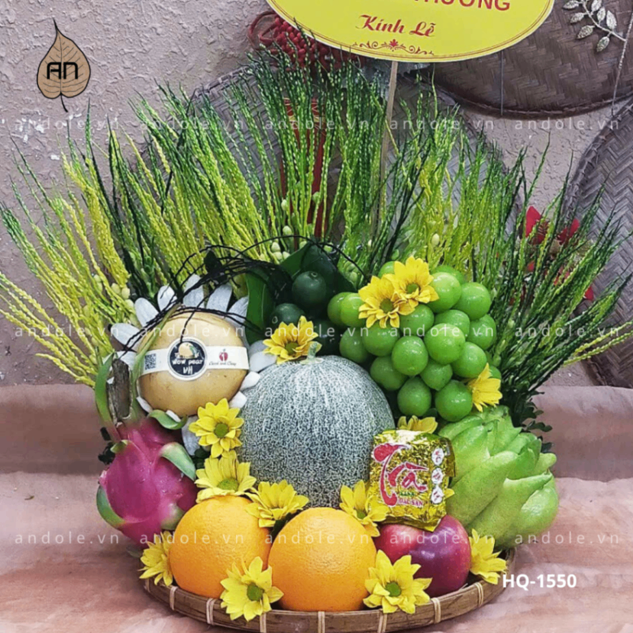 Mâm Hoa Quả Size 35cm - Mẫu 69