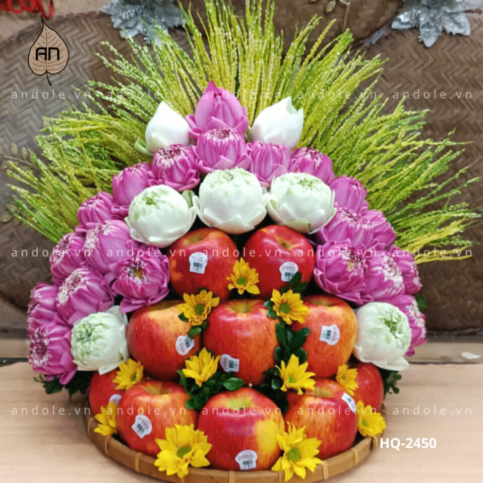 Mẹt hoa quả dạng tháp - Mẫu 16