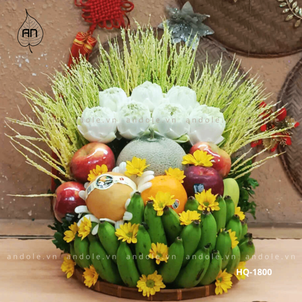 Mẹt hoa quả chuối - Mẫu 37