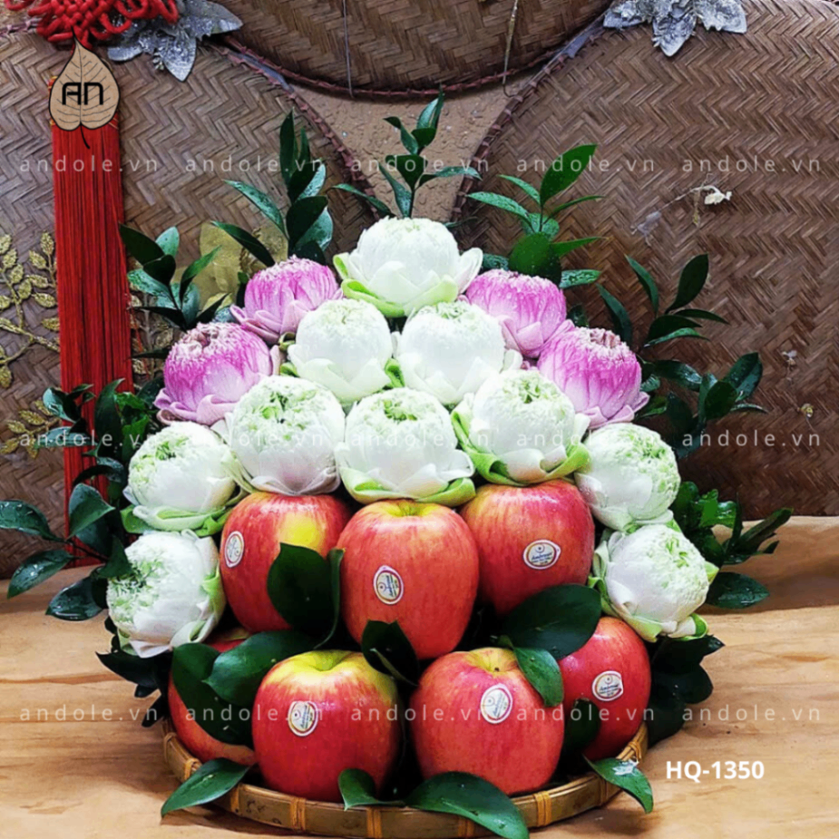 Mẹt hoa quả dạng tháp - Mẫu 17