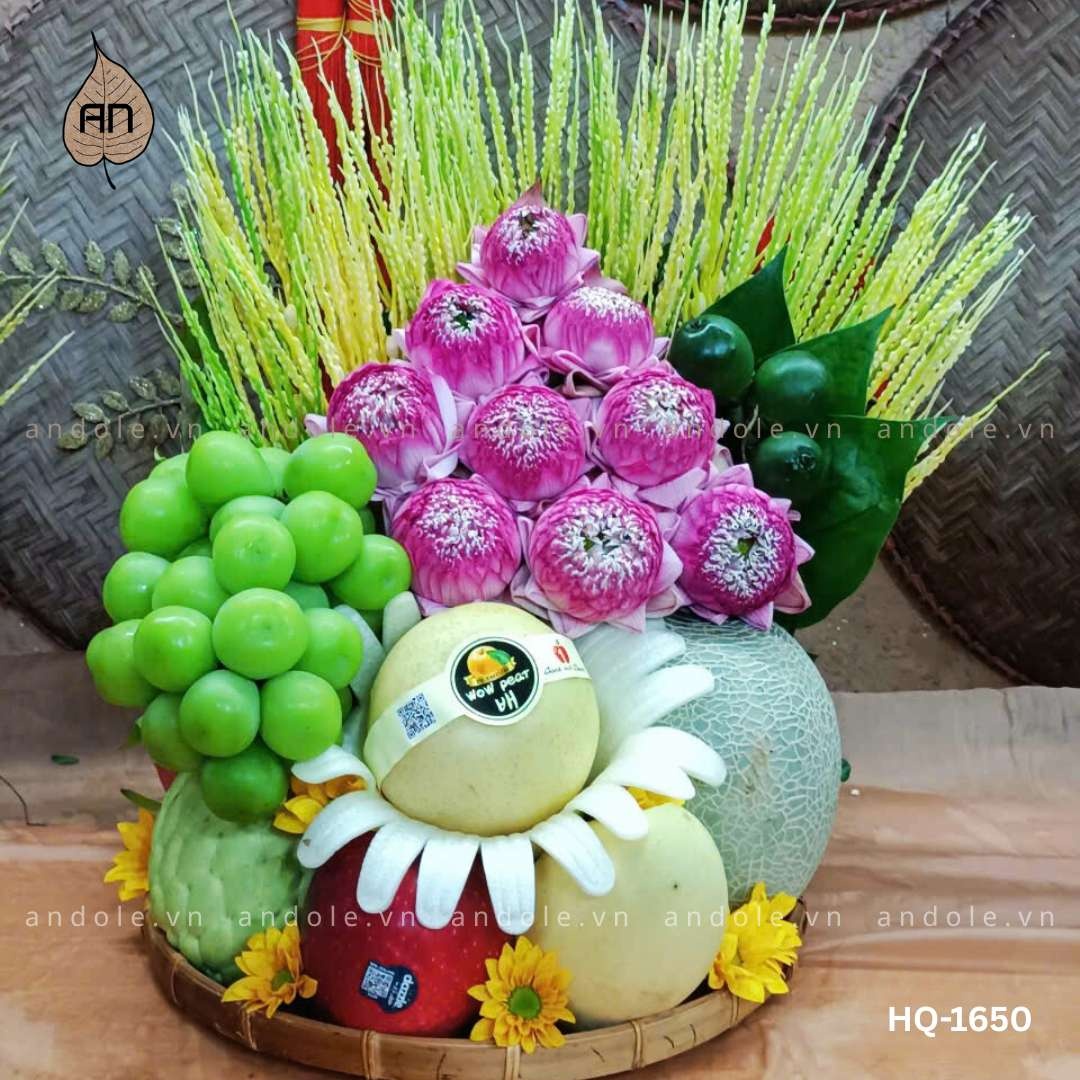 Mẹt Hoa Quả Size 30cm - Mẫu 128