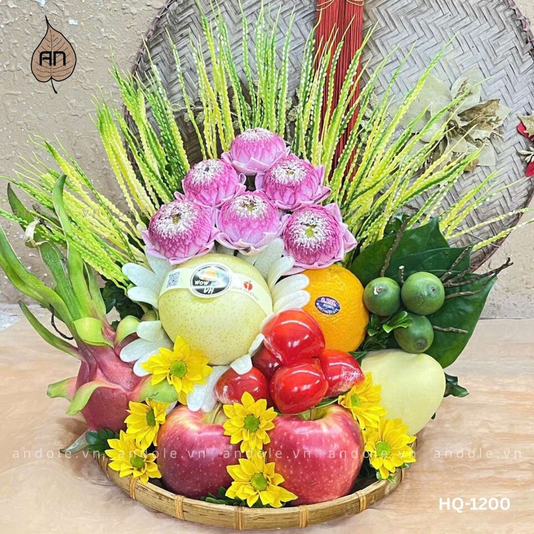 Mẹt Hoa Quả Size 30cm - Mẫu 127