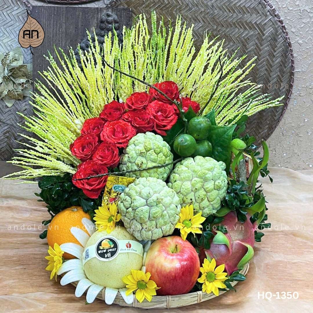 Mẹt Hoa Quả Size 30cm - Mẫu 114