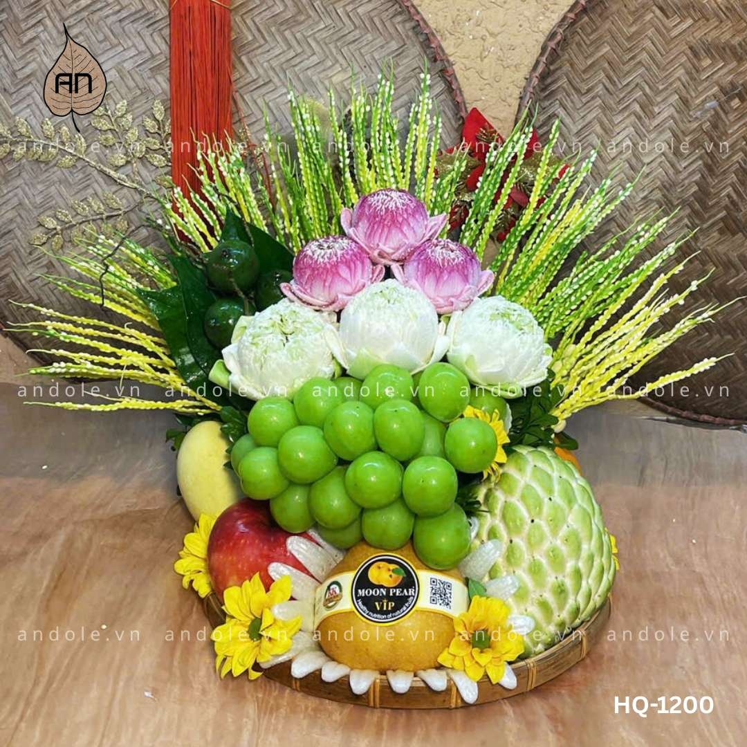 Mẹt Hoa Quả Size 30cm - Mẫu 137