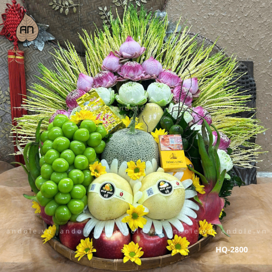 Mâm Hoa Quả Size 40cm - Mẫu 60