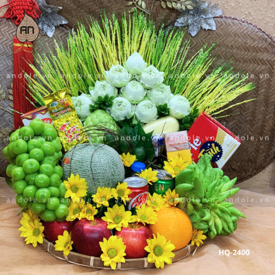 Mâm Hoa Quả Size 40cm - Mẫu 57