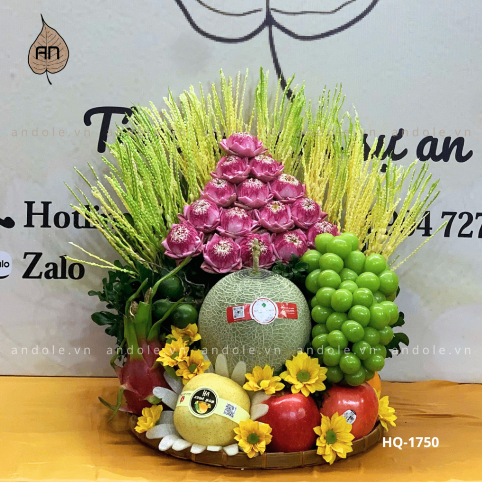 Mâm Hoa Quả Size 35cm - Mẫu 86