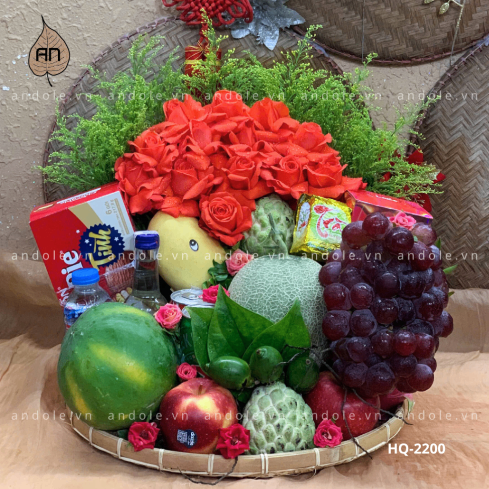 Mâm Hoa Quả Size 40cm - Mẫu 62