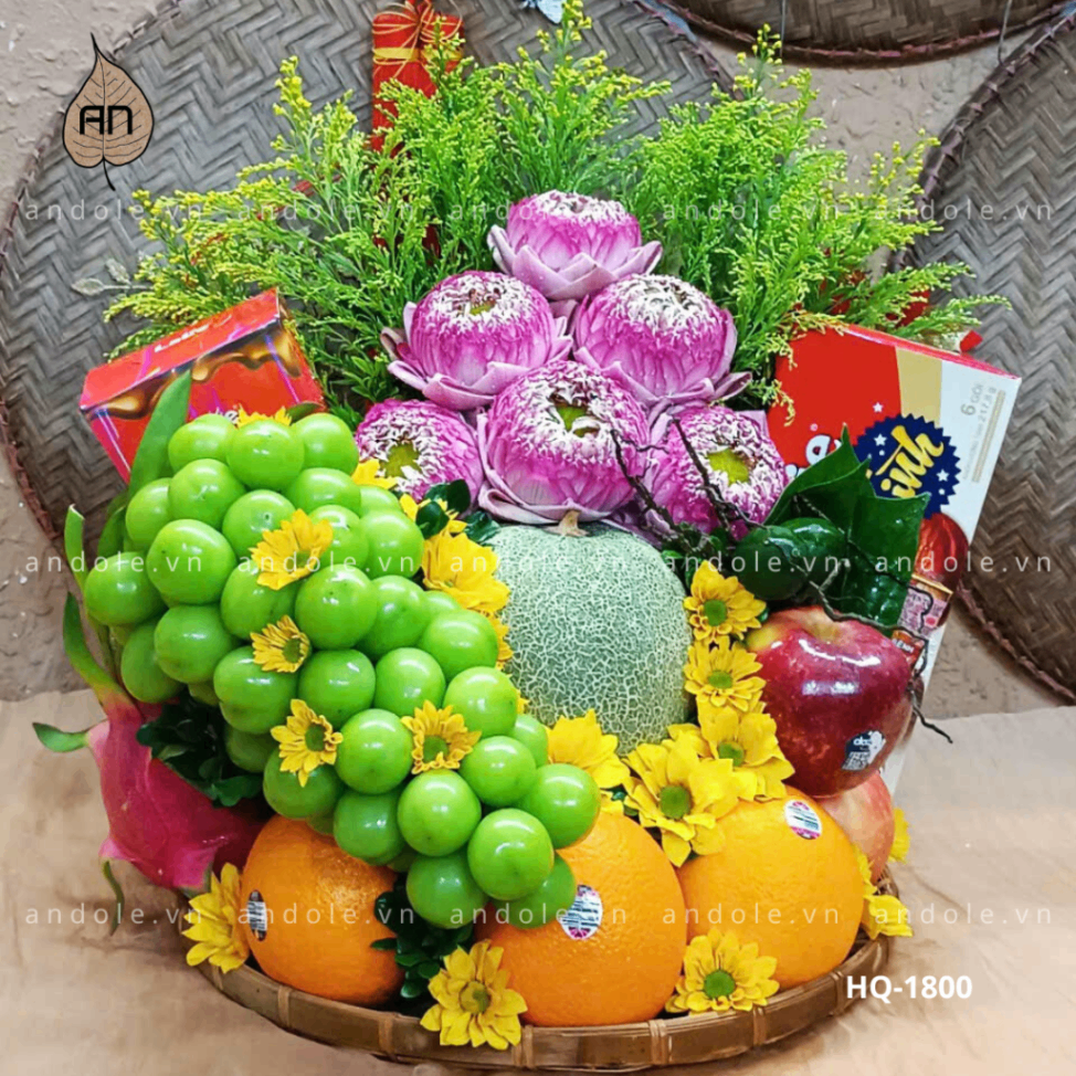 Mâm Hoa Quả Size 35cm - Mẫu 89