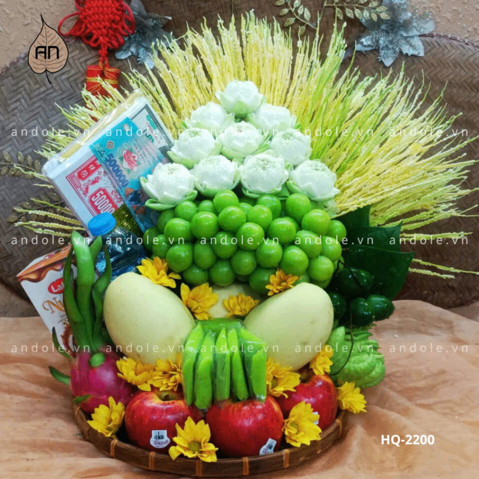 Mâm Hoa Quả Size 35cm - Mẫu 79