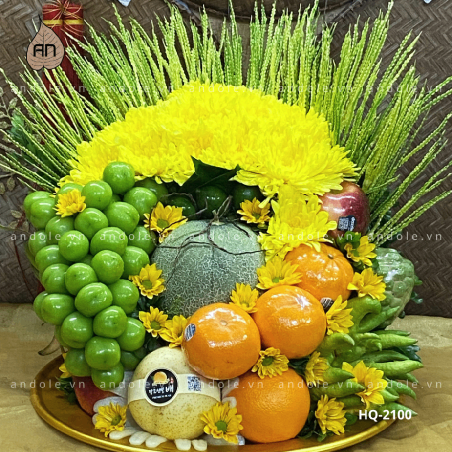 Mâm Hoa Quả Size 40cm - Mẫu 61