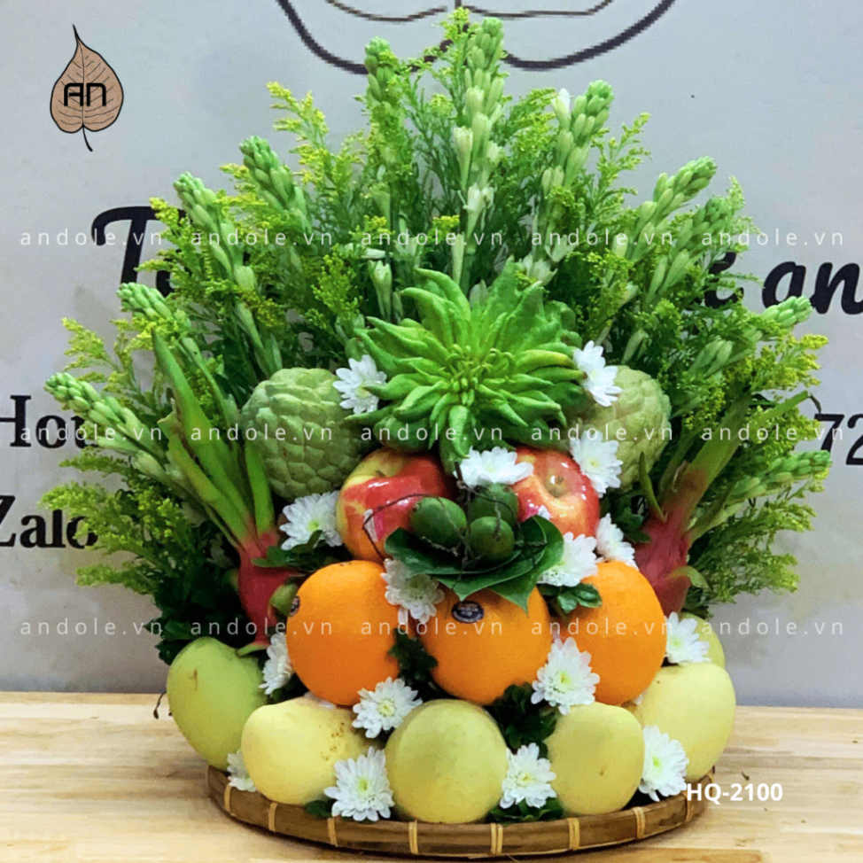 Mâm Hoa Quả Size 35cm - Mẫu 82