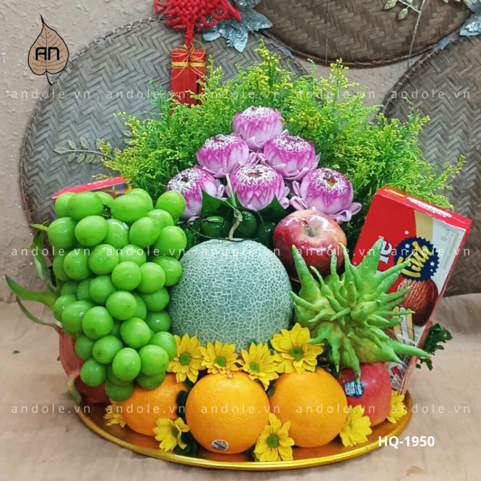 Mâm Hoa Quả Size 40cm - Mẫu 64