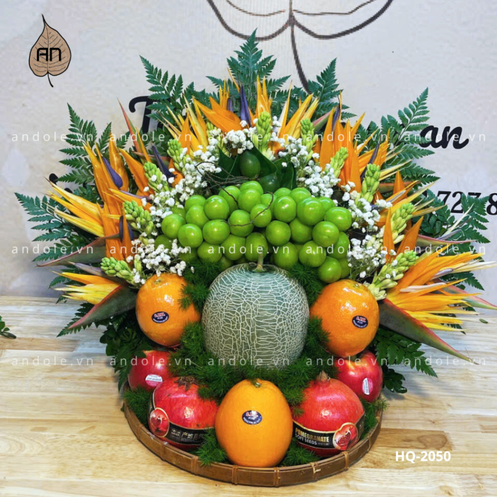 Mâm Hoa Quả Size 35cm - Mẫu 80