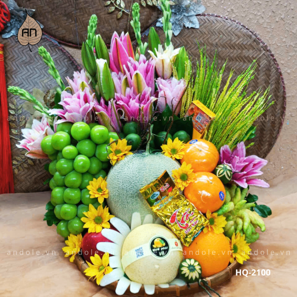 Mâm Hoa Quả Size 35cm - Mẫu 88