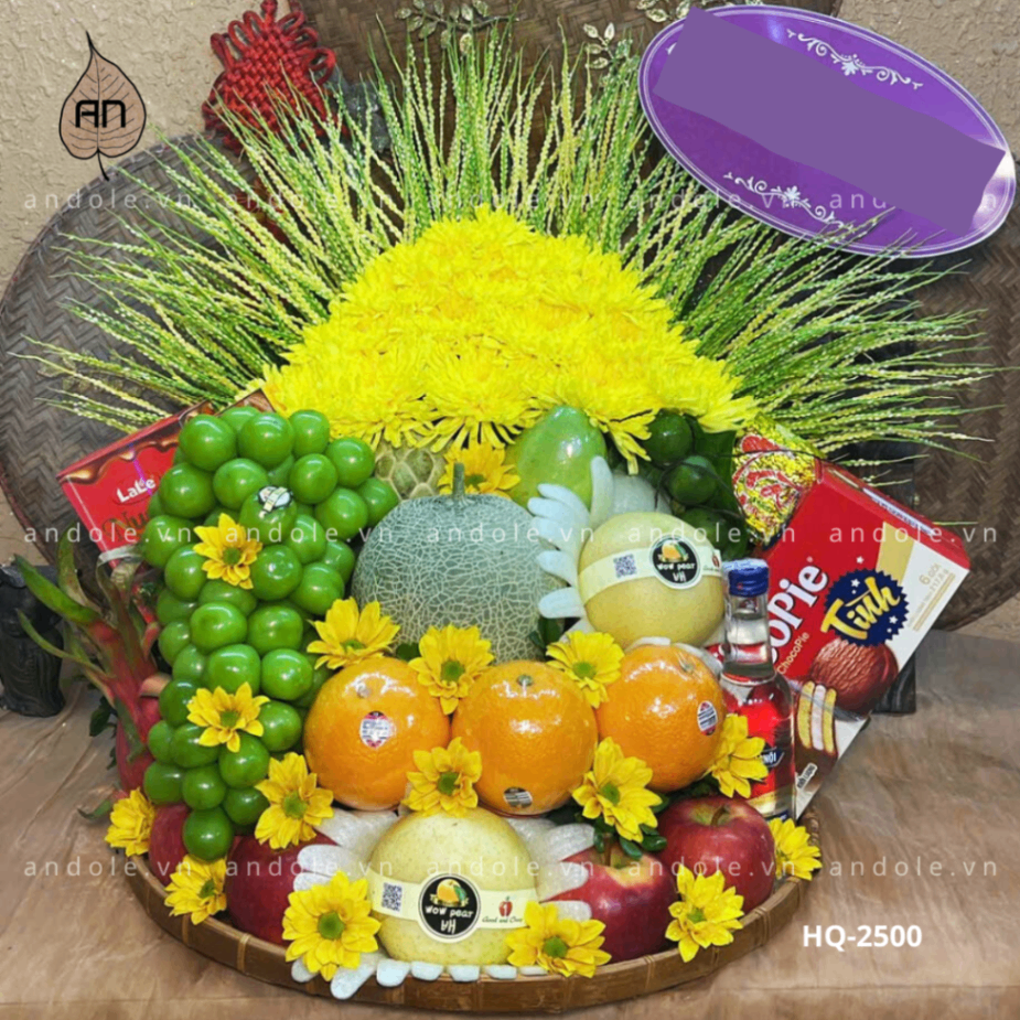 Mâm Hoa Quả Size 40cm - Mẫu 66