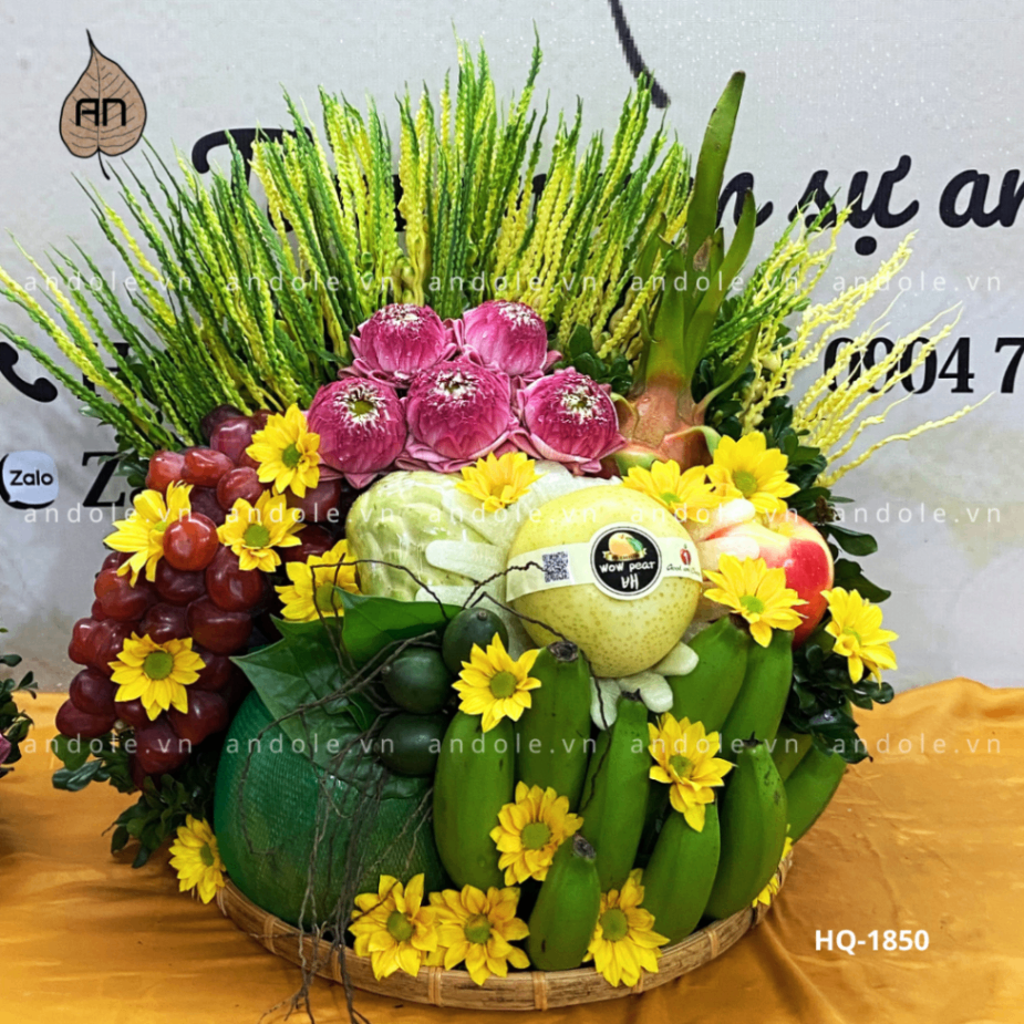 Mẹt hoa quả chuối - Mẫu 38