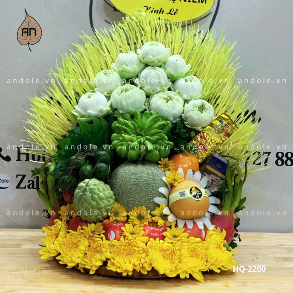 Mâm Hoa Quả Size 40cm - Mẫu 58
