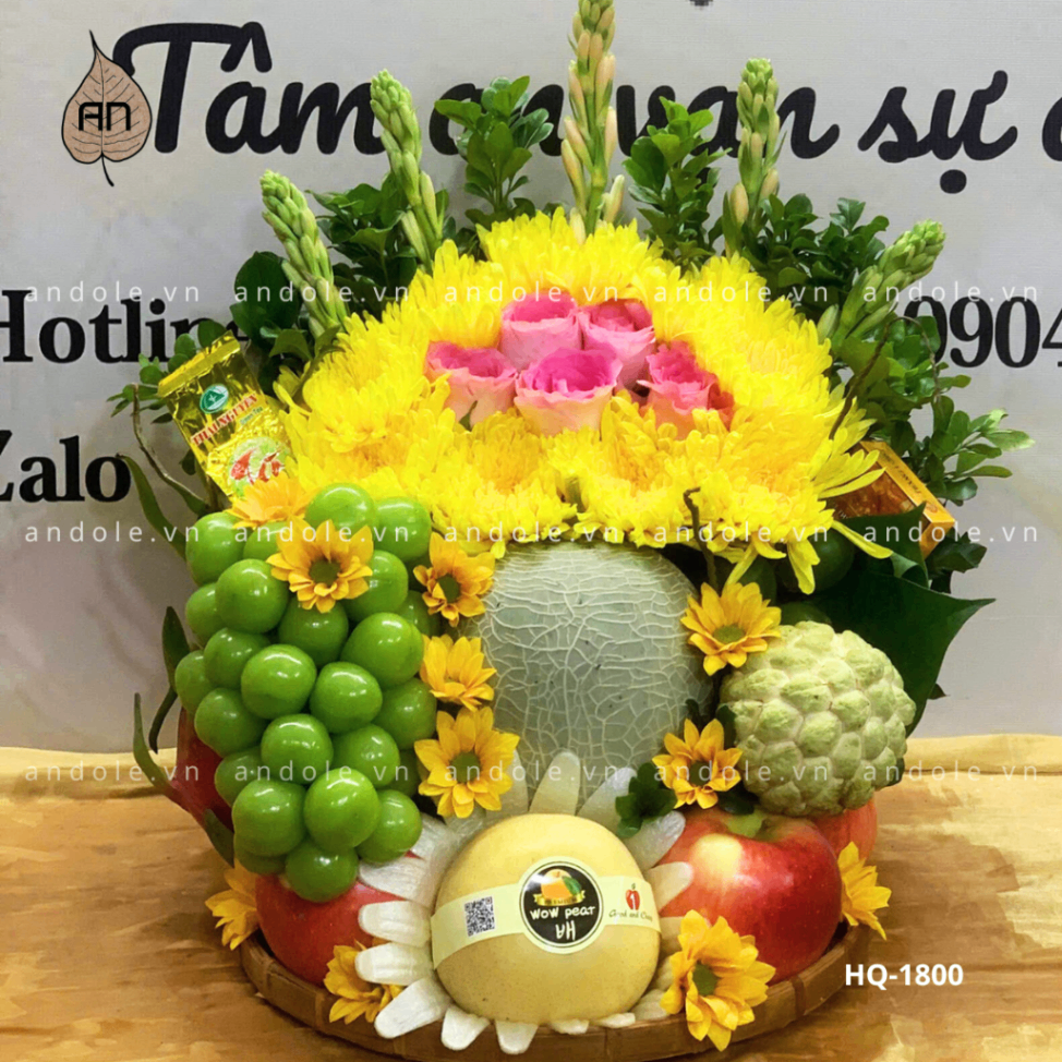 Mâm Hoa Quả Size 35cm - Mẫu 84