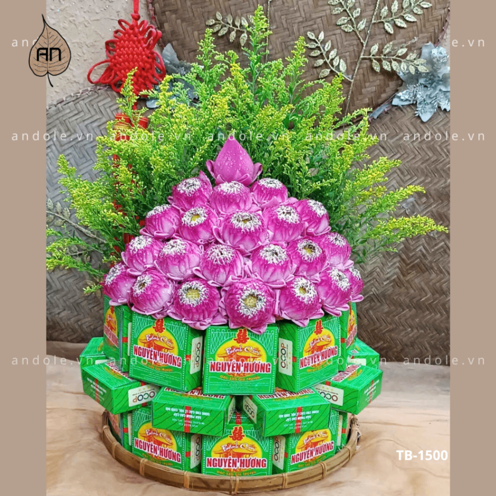 Tháp bánh cốm Quà Hà Nội - Mẫu 15