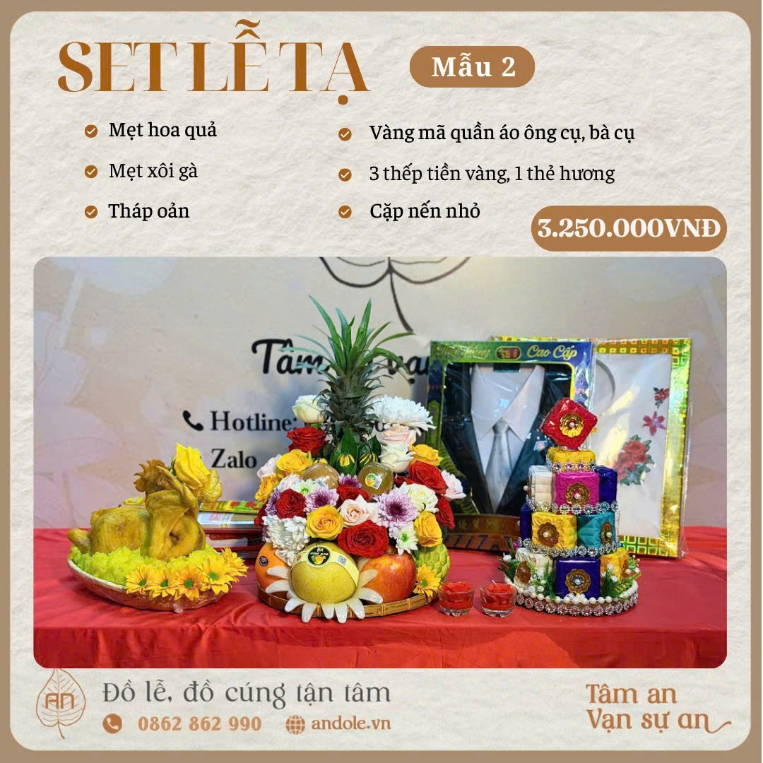 Mâm Lễ Tạ - Mẫu 2