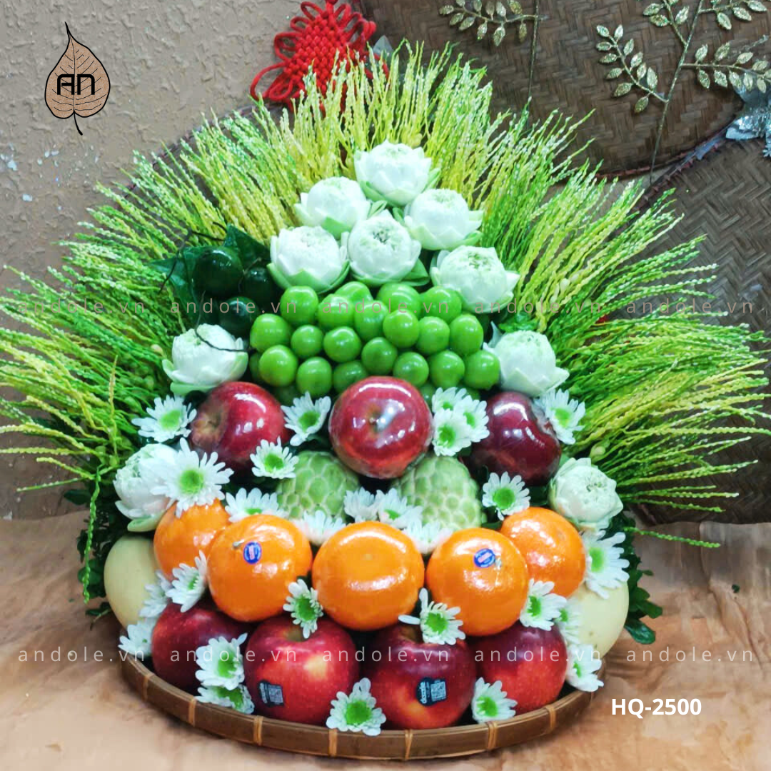 Mẹt Hoa Quả Size 45cm - Mẫu 12