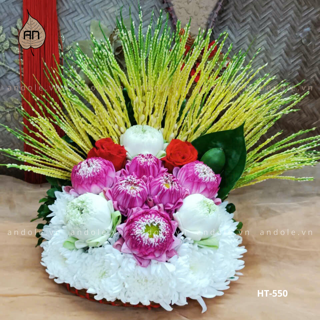 Mẹt Hoa Trầu Size 25cm Mẫu 75