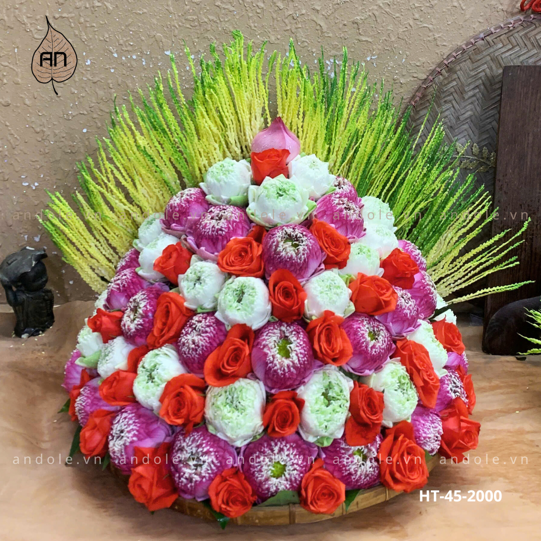 Mẹt Hoa Trầu Size 45cm Mẫu 1