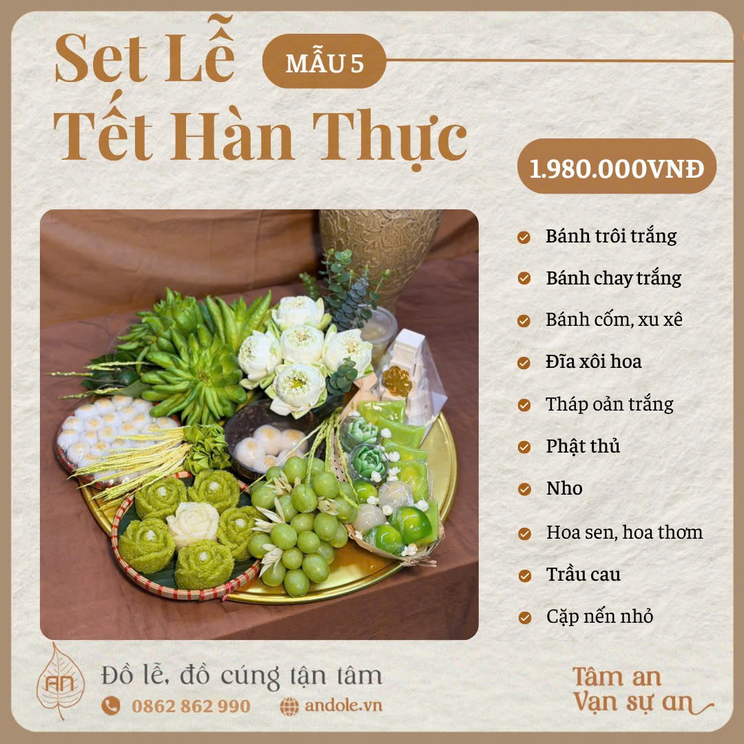 SET Tết Hàn Thực - Mẫu 5