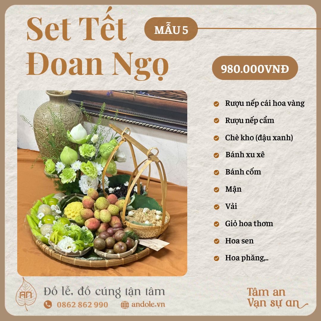 Set Tết Đoan Ngọ - Mẫu 5