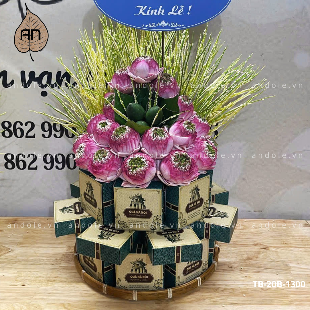 Tháp bánh cốm Quà Hà Nội - Mẫu 17