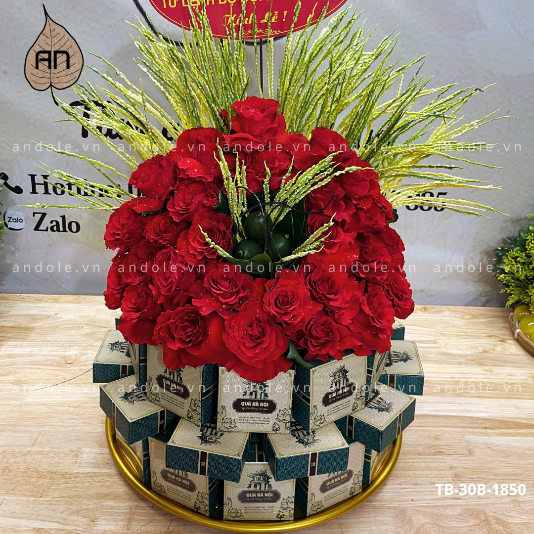 Tháp bánh cốm Quà Hà Nội - Mẫu 21