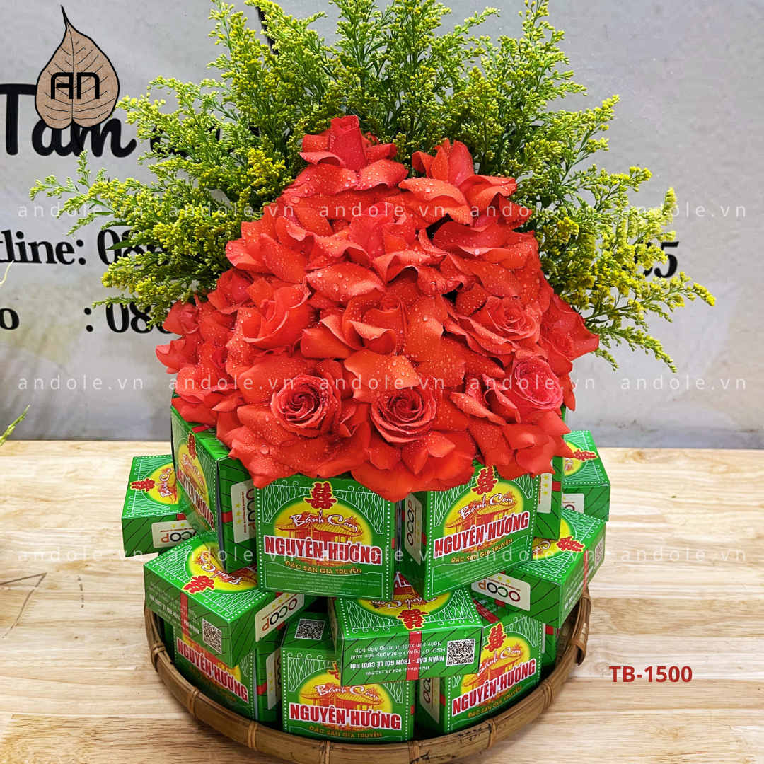 Tháp bánh cốm Quà Hà Nội - Mẫu 22