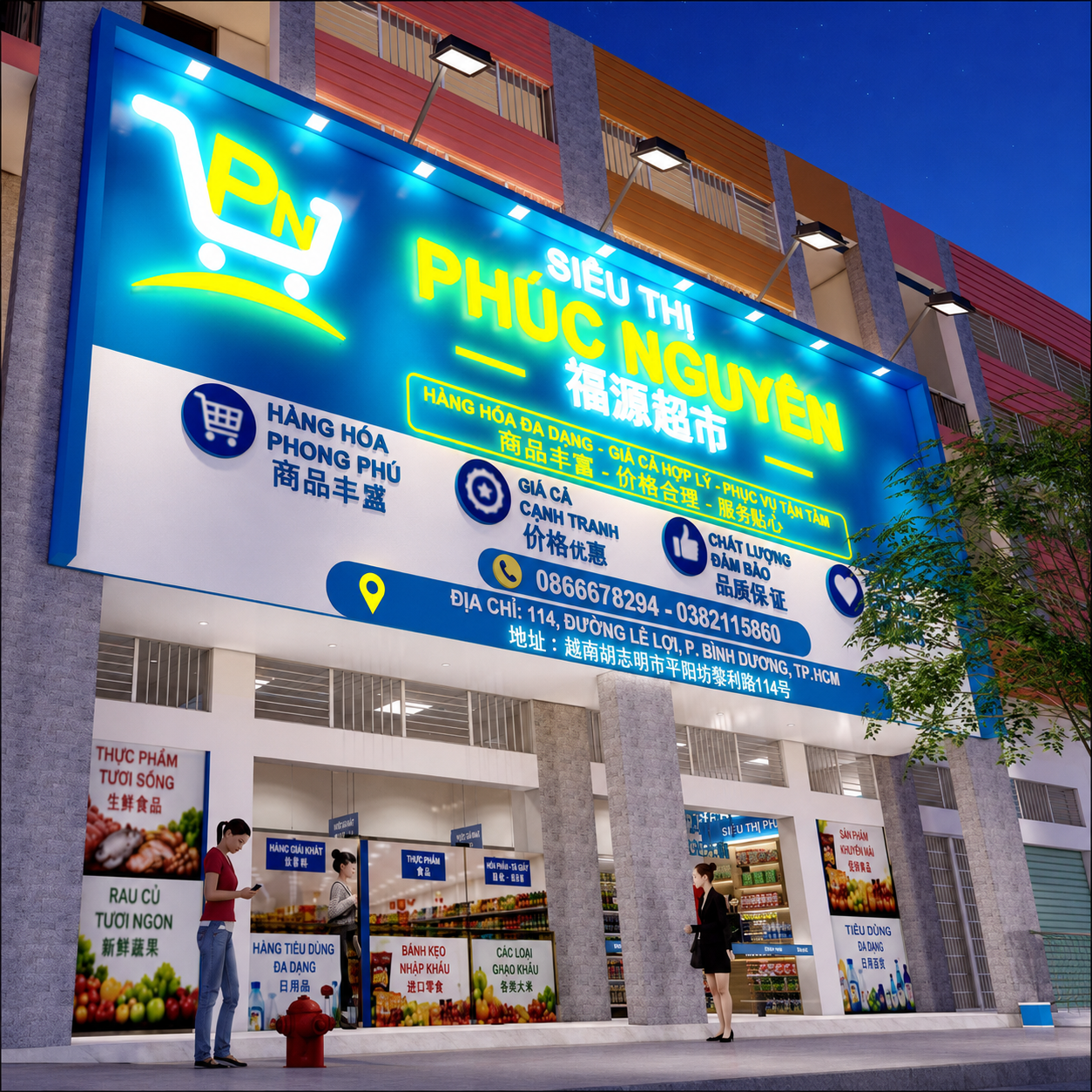 (BD Thủ Dầu Một) Phúc Nguyên 福源超市 (平陽 土龍木) 合作商家