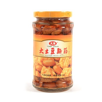 J110 Mì căn đậu phộng 大茂大土豆麵筋茂(瓶) 375g