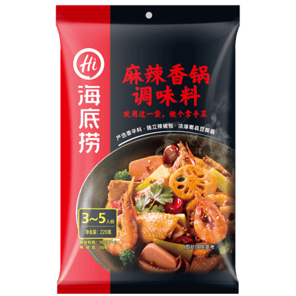 N055 Nước lẩu cay tứ xuyên 海底捞 麻辣香锅底料 220g