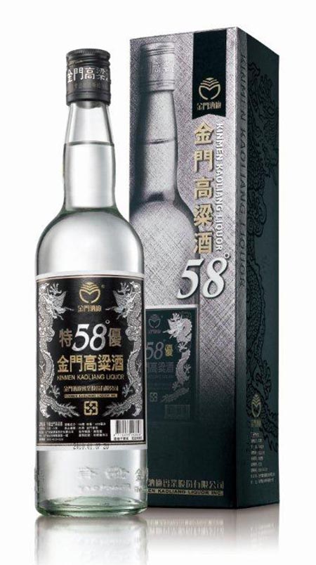 J561 Rượu cao lương 58 độ Đen Kim Long 金酒 58度金門高粱 - 黑金龍 600ml