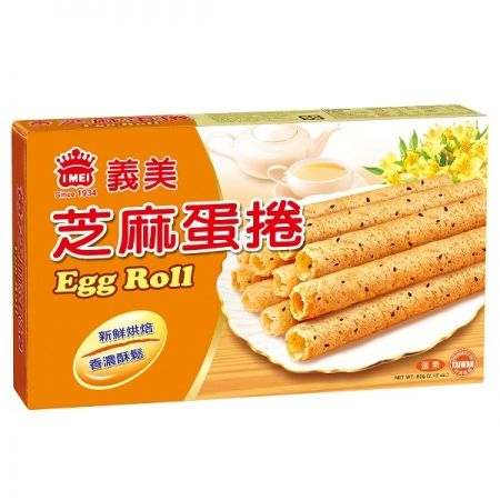  B119 Bánh cuộn vị trứng mè 義美 芝麻蛋捲 60g 