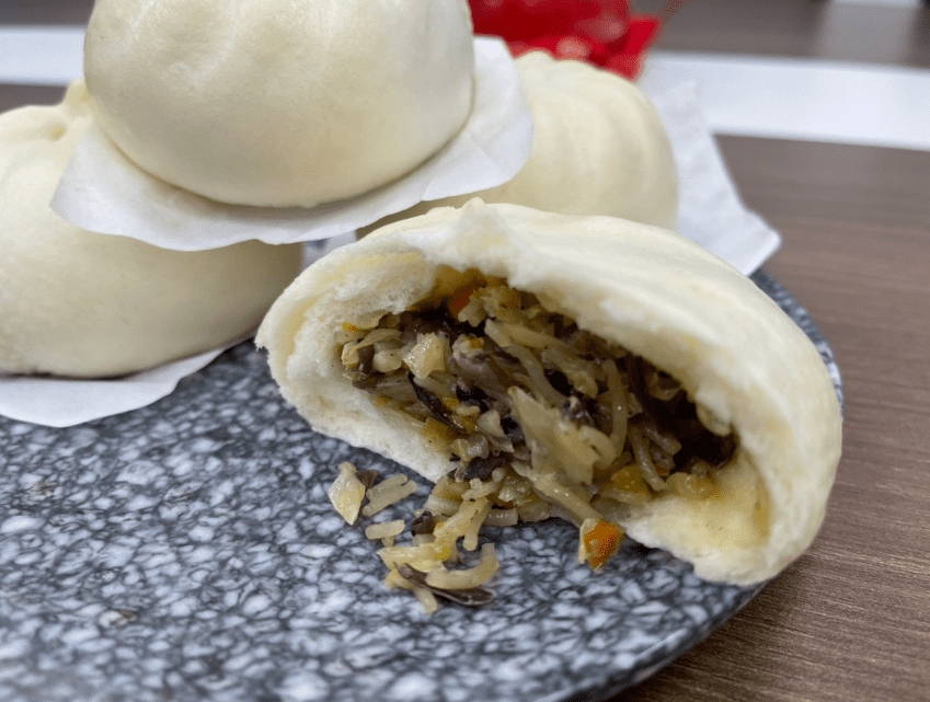 C566 bánh bao bắp cải (chay)  玖德 香菇高麗菜包-素食 10/pcs