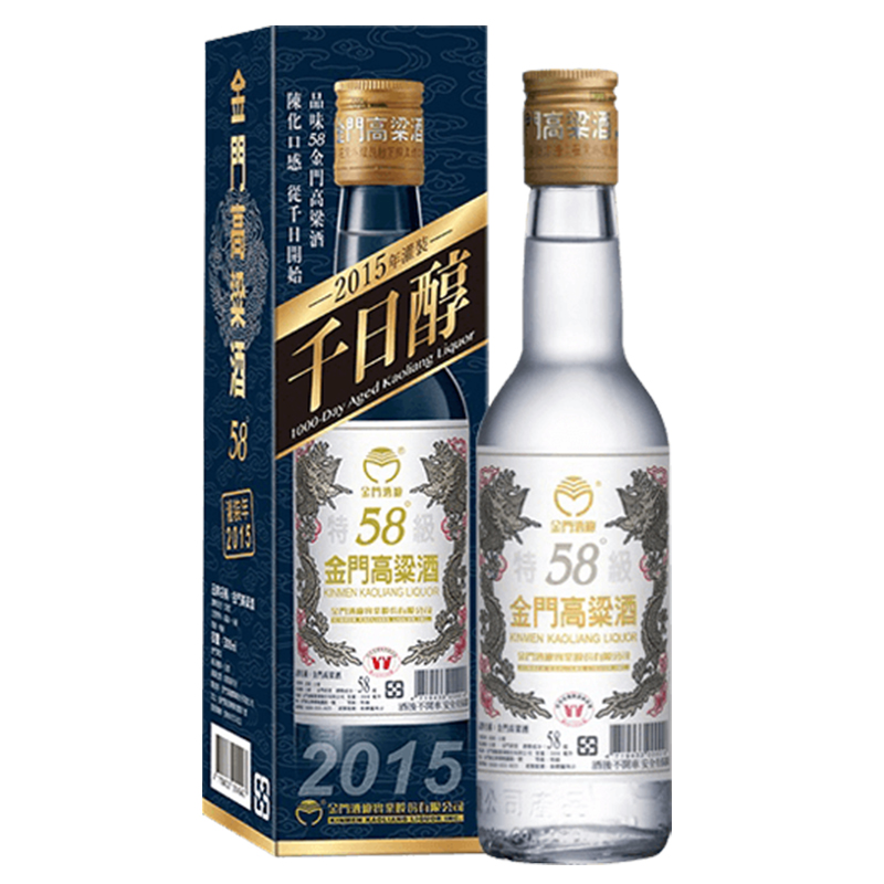  J563 Rượu cao lương cao cấp 金酒 58度金門高粱-千日醇 750ml 