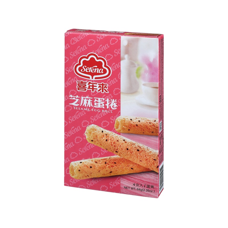  B461 Bánh cuộn vị trứng mè 喜年來 芝麻蛋捲 64g 