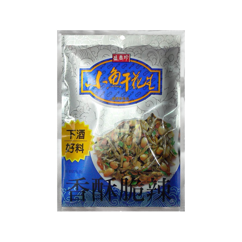  B776 Cá cơm đậu phộng 盛香珍 小魚干花生 80/g 